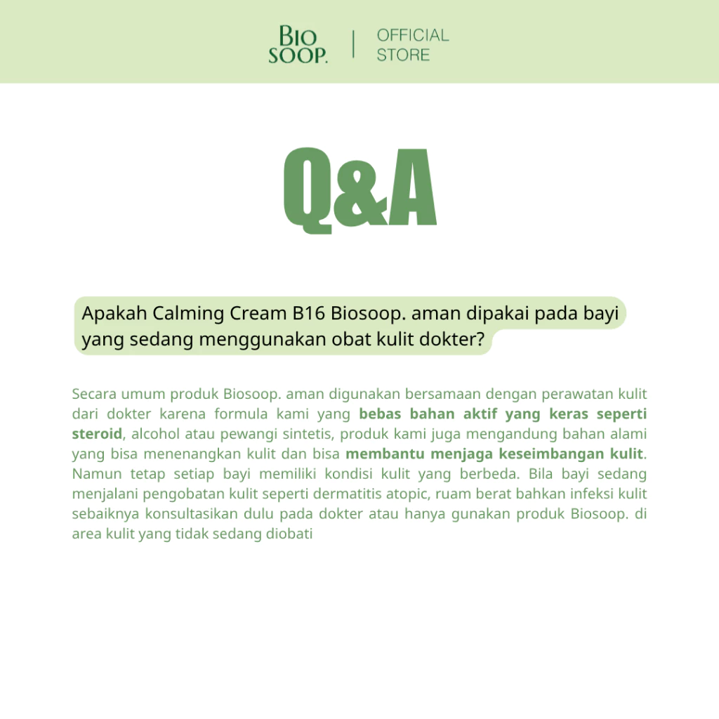 Biosoop. Calming Cream B16 40ml - Gambar 9