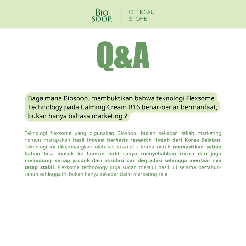 Biosoop. Calming Cream B16 40ml - Gambar 8
