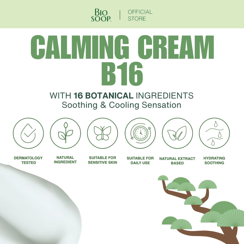 Biosoop. Calming Cream B16 40ml - Gambar 2